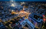 Rassemblement de l'opposition à Belgrade, en Serbie, le 22 octobre 2026