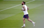 Le défenseur central espagnol du PSG Sergio Ramos à l'entraînement au Camp des Loges le 4 août 2022 à Saint-Germain-en-Laye