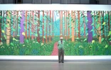 David Hockney au Centre Pompidou à Paris le 26 septembre 2017