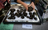 Des truffes vendues sur le marché de Rognes, près de Marseille, le 23 décembre 2018