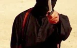 Capture d'écran d'une video de SITE en date du 2 septembre 2014 montrant un homme identifié comme "Jihadi John"