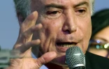 Le vice-président brésilien Michel Temer à la convention nationale du PMDB à Brasilia, le 12 mars 2016