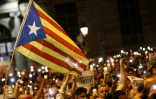 Manifestation à Barcelone le 17 octobre 2017 pour demander la libération de deux responsables indépendantistes
