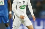 Le jeune argentin du PSG Giovani Lo Celso contrôle le ballon lors du match face à Avranches en Coupe de France, le 5 avril 2017 à Caen