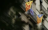 Des drapeaux indépendantistes catalans à Barcelone, le 7 septembre 2017