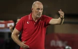 L'entraîneur belge de Monaco Philippe Clément, lors du match du 3e tour préliminaire aller de la Ligue des Champions contre le PSV Eindhoven, le 2 août 2022 au Stade Louis II