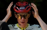 Le Danois Jonas Vingegaard à la veille du départ du Tour de France, le 3 juillet 2026 à Castelldefels, près de Barcelone