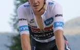 Le cycliste belge Remco Evenepoel le 20 juillet 2024 sur le Tour de France entre Nice et le Col de la Couillole, dans le sud-est de la France