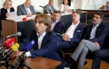 Luka Modric, entendu lors du procès du sulfureux Zdravko Mamic à Osijek, le 14 juin 2017, a vu sa popularité en Croatie ternie par un scandale de corruption 
