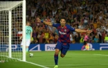 L'attaquant uruguayen du Barça Luis Suarez auteur du doublé contre l'Inter Milan en Ligue des champions, le 2 octobre 2019 à Barcelone