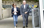 Jean-Marc Ayrault et son épouse Brigitte à leur arrivée au bureau de vote le 26 juin 2016 à Nantes