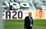 Zinedine Zidane l'entraîneur du Real Madrid lors du match contre Eibar au stade Alfredo di Stefano de Valdebebas, dans la banlieue de Madrid le 14 juin 2020.