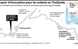 Espoir d'évacuation pour les enfants Thaïlande