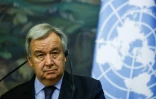 Le secrétaire général de l'ONU Antonio Guterres, le 12 mai 2021 à Moscou