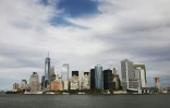  Une explosion s'est produite à New York au coeur de Manahattan, dont la skyline au sud de l'île est reproduite dans cette photo prise le 16 octobre 