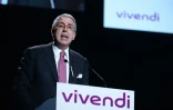 Arnaud de Puyfontaine, président du directoire de Vivendi à Paris, le 21 avril 2016