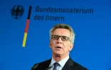 Le ministre allemand de l'Intérieur Thomas de Maiziere lors d'une conférence de presse le 13 septembre 2016 à Berlin