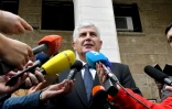 Le candidat de la droite nationaliste croate à la présidence collégiale de la Bosnie-Herzégovine, Dragan Covic, le 7 octobre 2018 à Mostar