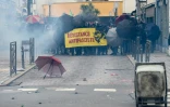 Incidents pendant une contre-manifestation à Saint-Brévin-les-Pins pendant un rassemblement d'extrême droite contre le nouveau Cada, le 25 février 2023
