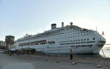 Un des paquebots affrêtés pour héberger les délégués du sommet de l'Apec à Port Moresby, le 13 novembre 2018