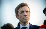 Le ministre de l'Education Edouard Geffray le 12 octobre 2026, Ă Aubagne dans les Bouches-du-RhĂ´ne