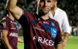 Le demi de mêlée de l'UBB Maxime Lucu à l'issue du match remporté contre le Racing 92 à Bordeaux, le 12 juin 2022 