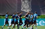 Les joueurs espagnols de retour à l'entraînement au camp de base de Krasnodar, le 26 juin 2018, pour préparer son 8e de finale de Coupe du monde 