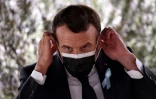 Emmanuel Macron le 2 avril 2021 dans un centre spécialisé sur l'autisme à Saint-Egrève