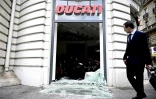 Le magasin Ducati avenue de la Grande Armée à Paris, le 12 jiullet 2019