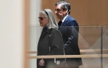 L'ancien Premier ministre François Fillon et son épouse Penelope, le 27 février 2020 à Paris
