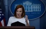 La porte-parole de la Maison Blanche, Jen Psaki, lors d'un point presse, le 6 décembre 2021 à Washington