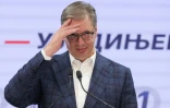 Aleksandar Vucic concédant sa défaite aux législatives à Belgrade le 25 octobre 2026.