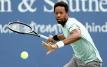 Le Français Gaël Monfils lors de sa victoire contre le Britannique Cameron Norrie, au 1er tour du Masters 1000 de Cincinnati (Etats-Unis), le 15 août 2023