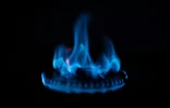 Un brûleur de gaz dans une cuisine de Copenhague, le 16 mai 2022
