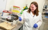 La chercheuse Olivia Harding à l'université américaine de Richmond, le 2 août 2022