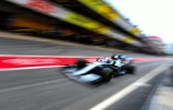 Le Britannique Lewis Hamilton (Mercedes) lors de tests sur le circuit de Catalogne, à Montmelo, le 28 février 2020