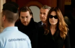 Carla Bruni-Sarkozy et Jean Sarkozy, fils de Nicolas Sarkozy, quittent le Palais de justice de Paris le 10 novembre 2025