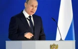 Le président russe Vladimir Poutine, le 21 avril 2021 à Moscou