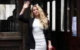 Amber Heard arrive au tribunal de Londres le 27 juillet 2020 pour le procès intenté par son ex-mari Johnny Depp au tabloïde The Sun