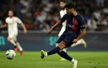 L'attaquant du PSG Marco Asensio marque le 2e but parisien contre Lyon, le 3 septembre 2023 à Décines-Charpieu