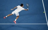 Roger Federer opposé à Marin Cilic en finale de l'Open d'Australie, le 28 janvier 2018 à Melbourne
