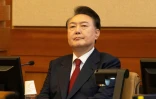 Le président sud-coréen déchu Yoon Suk Yeol assiste à une audience de son procès en destitution à la Cour constitutionnelle, le 13 février 2025 à Séoul