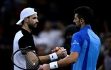 Novak Djokovic et Grigro Dimitrov à Paris le 5 novembre 2023 