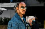 Le pilote britannique de Mercedes, Lewis Hamilton, à l'Autodrome international de Miami pour le Grand Prix de Formule 1 de Miami, le 6 mai 2022