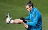L'attaquant Gareth Bale lors d'une séance d'entraînement avec le Real Madrid à Valdebebas, le 13 février 2018