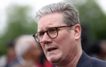 Keir Starmer, le chef de file de l'opposition travailliste au Royaume-Uni, Ă Mansfield, dans le centre de l'Angleterre, le 4 mai 2024