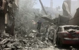 Dans les décombres laissés par les frappes israéliennes dans le quartier al-Tuffah de la ville de Gaza, le 31 mai 2025