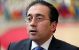 Le ministre espagnol des Affaires étrangères José Manuel Albares à Bruxelles le 25 février 2022