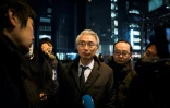 Junichiro Hironaka, nouvel avocat de Carlos Ghosn, ex-patron de l'alliance automobile Renault-Nissan-Mitsubishi Motors à Tokyo, le 13 février 2019