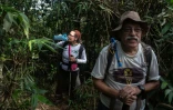 Des touristes sur un chemin de randonnée qui fera partie du futur sentier de 8.000 à travers le Brésil, le 21 juillet 2019 à Rio de Janeiro